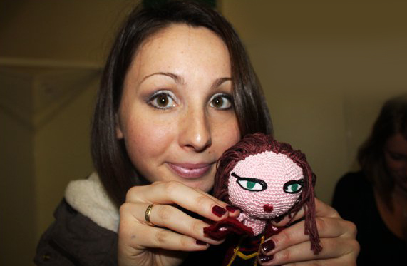 Une jolie poupée Gaea tricotée par Lucile !